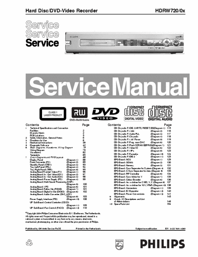 Philips DVD-HD HDRW720 Hard Disc/DVD-Video Recorder - ver. /0xv - pag. 206